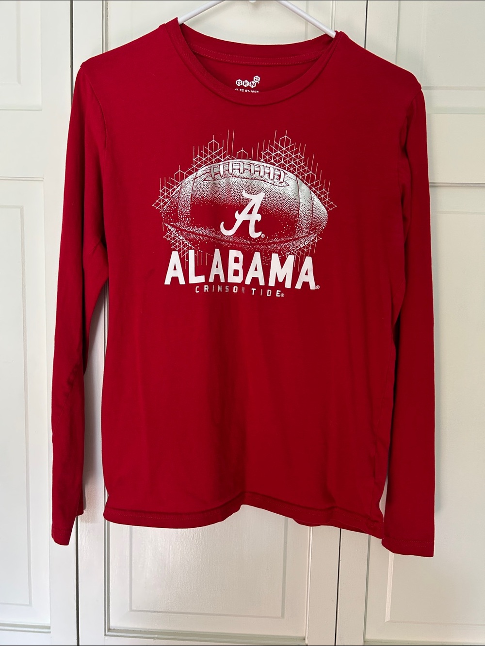 Alabama Crimson Tide Red Long-Sleeve Kids XL Tee